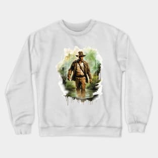 Through the Jungle - Watercolor - Adventure Crewneck Sweatshirt